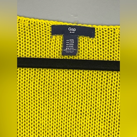 Gap Knit Sweater - Oversized - Yellow - XXLarge - Picture 3 of 4